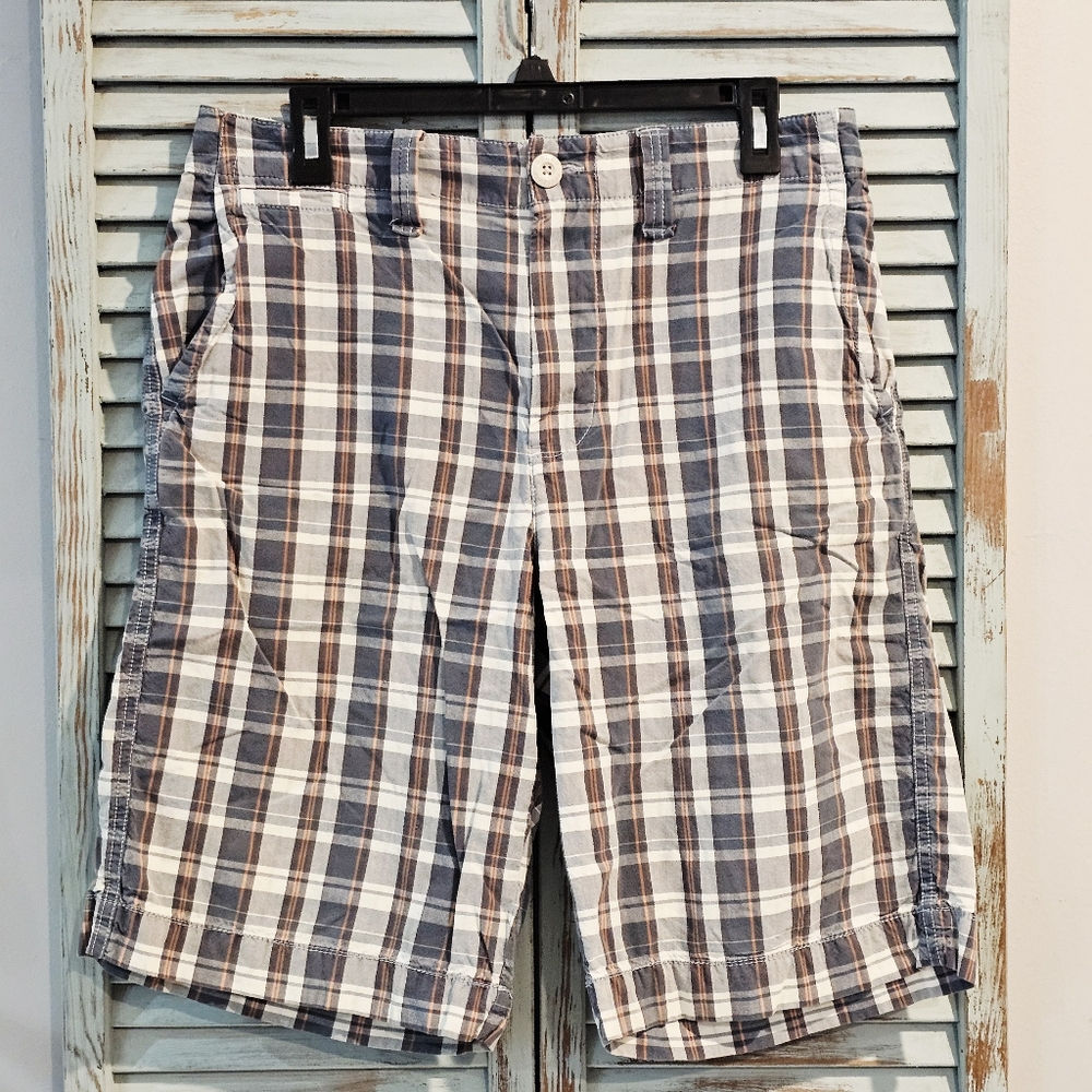 VTG URBAN PIPELINE RETRO PLAID SHORTS Mens Size 32 Gray Multi Y2K Skater Preppy